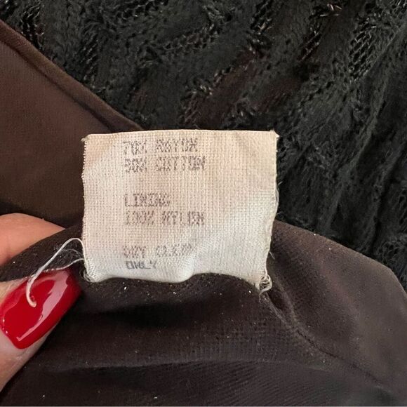 Parallel Dresses Spaghetti Vintage Strap Black Knit Lined Dress Sz 8 (519) - Picture 12 of 12